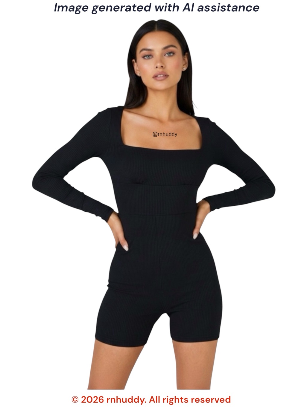 Princess Polly Size 2 Black Long Sleeve Romper